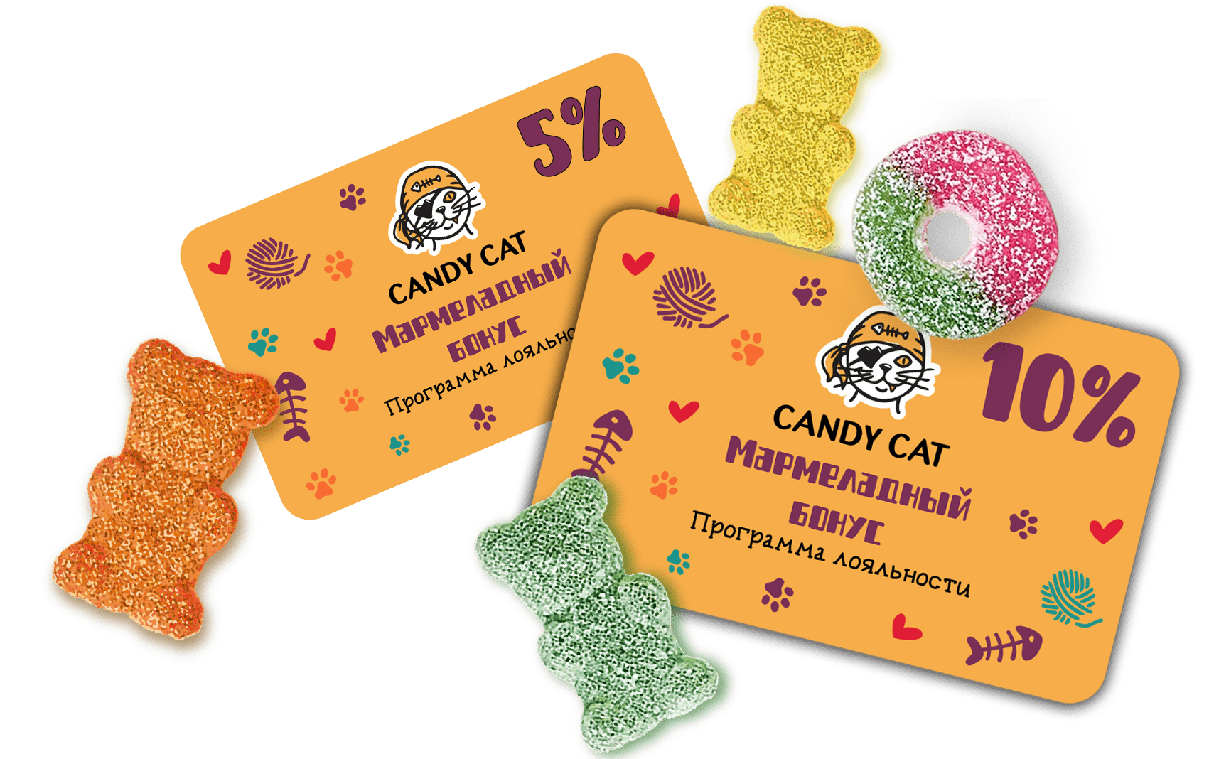 candy cat карта лояльности Россия